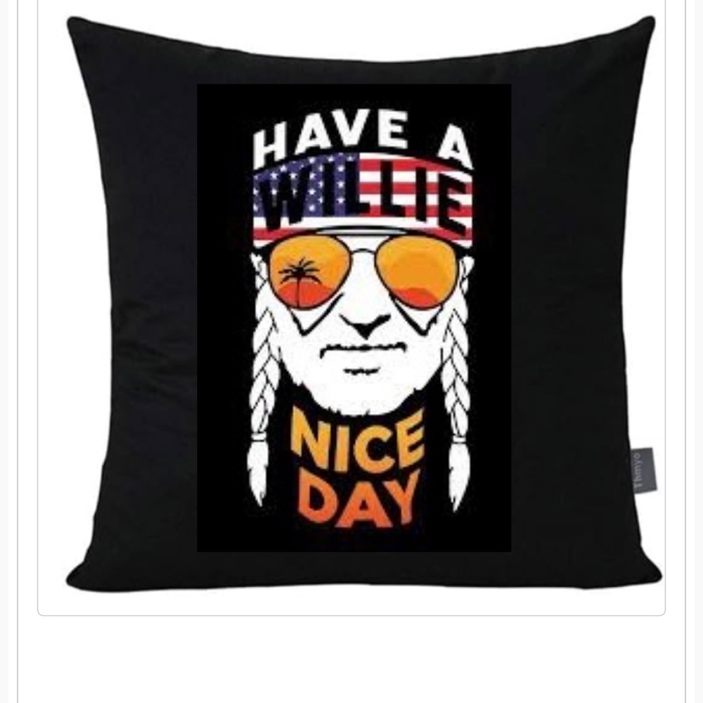 Willie throw pillow